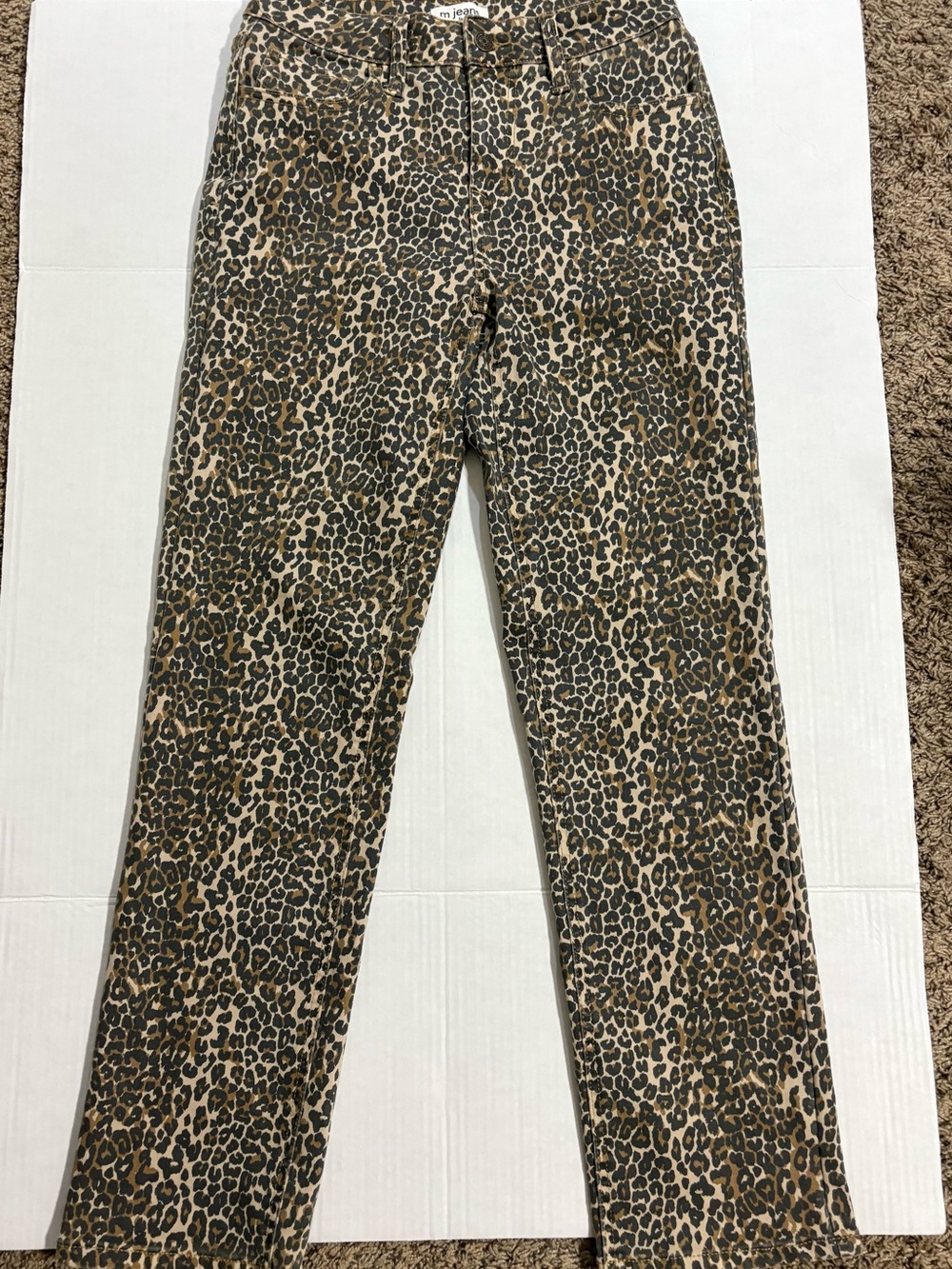 Maurices Leopard Print Skinny Pants - Brown and Black